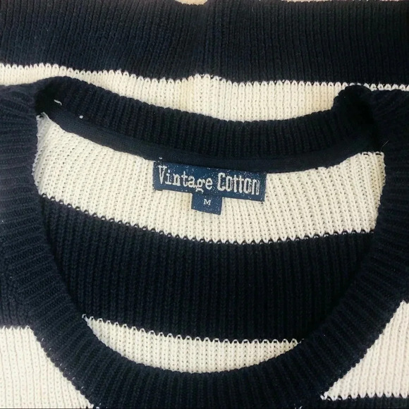 Vintage Cotton Tunic Tank Striped Side Tie - Picture 6 of 6